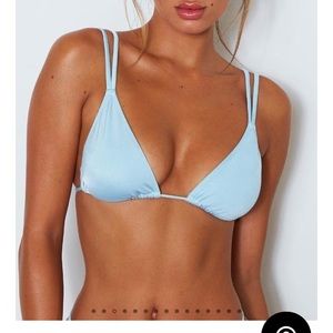 White fox bikini top and bottom